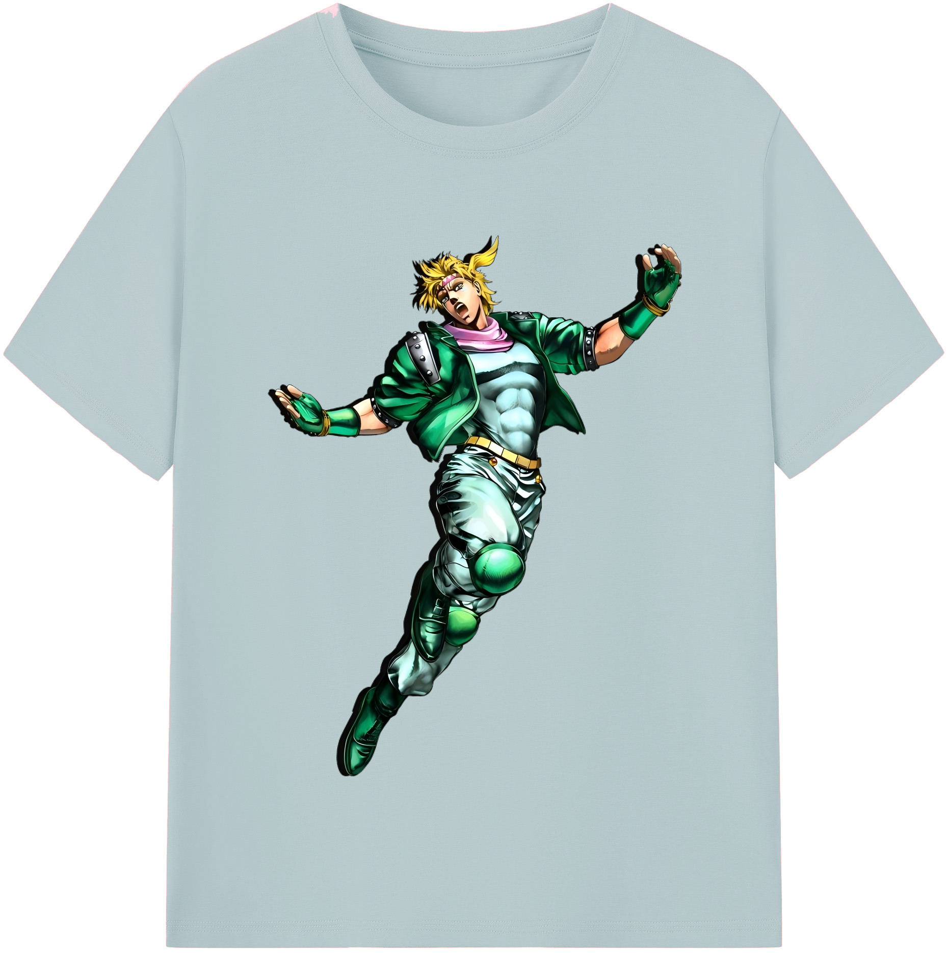 （画像用） ジョジョの奇妙な冒険 ディオ?ブランドー JoJo's Bizarre Adventure Dio Brando 綿100％半袖Tシャツ（フロントプリント）